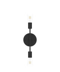 Industrial Black Vanity Light Fixtures For Bathroom Hardwired Farmhouse Wall Sconce 2 Pack Modern Rustic Style vertical view