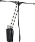 Central Wall Mounted Soft Close Wardrobe Lift With Expanding Steel Tubing And Black Plastic Housing, 22 Lb Weight Rating