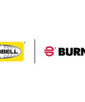 Hubbell and Burndy logos side by side on a white background.