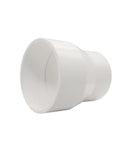 PVC Reducer Coupling Socket To Socket 4 Inch By 2 Inch Schedule 40 DWV Pipe Fittings for DIYers and Pros, white adapter