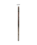 Side view of 0.375 inch thick raw steel paddle from Five Pack AR500 Steel Gong Targets Set For Range Training.