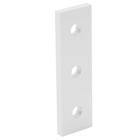 Heavy Duty 10 Pack Flat Joining Plates For T Slot Aluminum Extrusion Profiles Mending Repair Brackets, three-hole design.