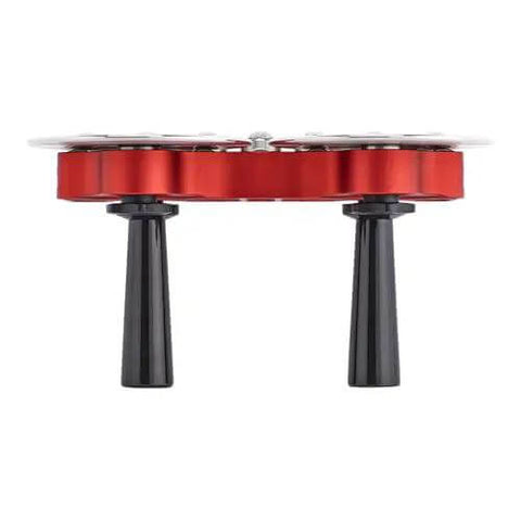Side view of Pro Grade 2 Station Metal Bender Disc FS2DL with black handles for 5/16 to 1 3/4 inch runs, lightweight and portable