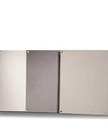 Three aluminum back panels for 10x10 inch enclosures, built to last, heavy duty fit for Centurion, Heartland, and Freedom Series.