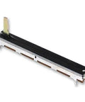 10K Ohm Slide Potentiometer 60mm Single Linear Taper For Audio Gear, smooth metal and plastic body, side view