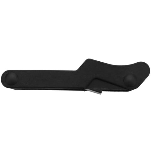 Side view of 3.8 Inch Over Center Door Latch Lock With Soft Rubber Coating Flexible Draw Latch SP20X for cabinets and toolboxes.