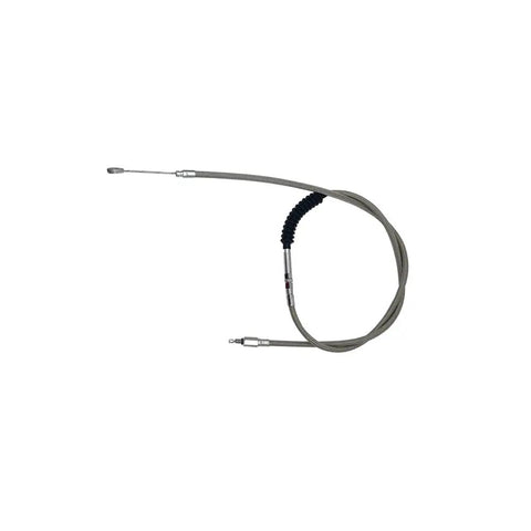 180cm Braided Stainless Steel Clutch Line Universal Fit for Harley XL 883 1200N shown coiled with connectors