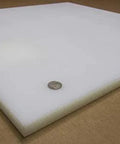 Durable White UHMW Plastic Sheet 5/8 Inch Thick 24 By 24 Inches Built To Last Self Lubricating With Low Friction