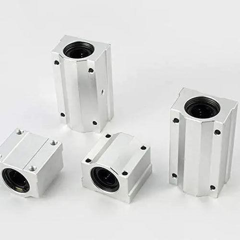 4 Pack SCS Linear Motion Ball Slide Guides UU And LUU For CNC Routers And 3D Printers, pro grade aluminum bearing blocks