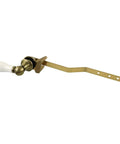 Old School Victorian Front Mount Toilet Tank Lever in Antique Brass, Porcelain Brass Construction, 8 11/16 Inch Arm