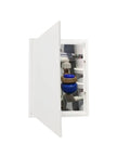 Heavy Duty Metal Access Panel 18 X 24 Inch Spring Loaded Drywall Cover Touch Latch No Key Needed showing plumbing access inside.