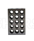 Shars 1-2-3 block, hardened steel precision block with 23 through holes