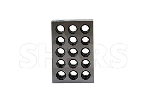 Shars 1-2-3 block, hardened steel precision block with 23 through holes