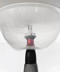 Dust bowl attachment for hole saws; collapsible clear plastic bowl for installing recessed lights.