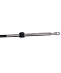 Close-up of 12 Foot Outboard Control Cable CCX20512 For 1979 And Newer Johnson Evinrude Boats Replacement Part showing cable end detail