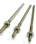 Mini Threaded Mandrel With Nut Straight Thread Set Of 3 Tiny Pro Grade Mandrels 3/32 Inch For Precision Crafting And Jewelry Making
