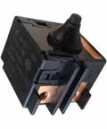 Built Like A Tank Heavy Duty Power Switch For Angle Grinder And Cordless Electric Tools OEM Grade Replacement Toggle Switch with durable black design.