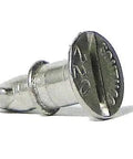 Southco fastener stud, stainless steel, 0.37 in length, 1/4-turn side view