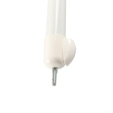 Close-up of a Heavy Duty Dual Pneumatic Door Closer Kit for Storm Screens and Security Doors, showing white metal construction.