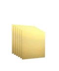Solid Brass Flat Sheet 1.2x100x100mm Craft And Industrial Metal Plate Easy To Machine And Form Workhorse Material With High Ductility