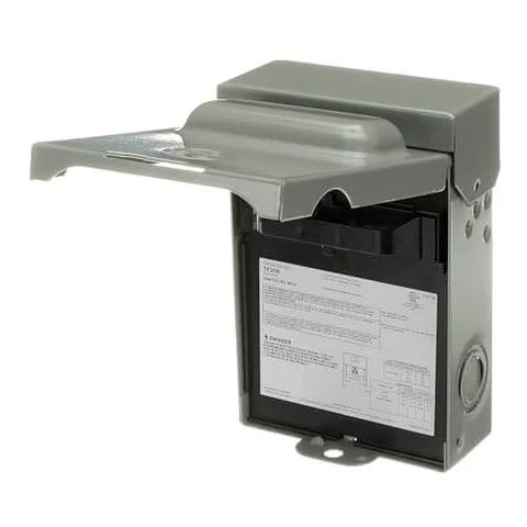 Weatherproof fused AC disconnect switch 30A 240V single-unit 1-phase NEMA 3R pull-out fusible galvanized steel