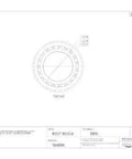 Technical drawing of Outer Race Cup for Tapered Roller Bearing in steel, 3.74in OD, 0.9252in cup width, single outer ring.