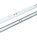 17 Inch Full Extension Drawer Slides With Ball Bearing Rollers, Beefy 25mm Wide, 55 Lb Capacity, 1 Pair displayed horizontally.
