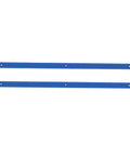 2-Pack 500mm Double T-Slot Miter Track Aluminum Alloy For Router Table Woodworking Fixture Slotted Rail In Blue