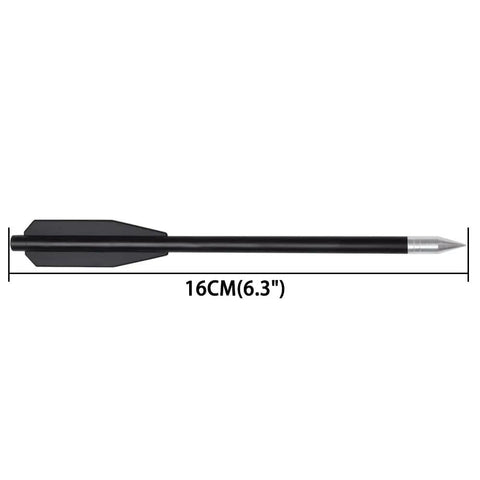 60 Piece Six Point Three Inch Crossbow Bolts Set For Fifty To Eighty Pound Pistol Crossbows shown in full length