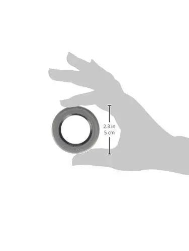 Grease Seal 8017 for automotive use shown with dimensions 2.3 inches diameter, ideal for keeping lubricants in and contaminants out.