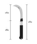 Heavy Duty Harvest Sickle With Carbon Steel Blade And Aluminum Handle Razor Sharp 9 Inch Hooked Blade For Powerhouse Cuts
