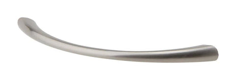 Transitional Tapered Curved Arch Drawer Handle Pull In Satin Nickel Finish 128mm Center to Center 5-1/16 Inches Cabinet Hardware