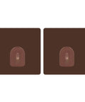 Premium Peel And Stick Wall Hooks Heavy Duty Adhesive Strips Set Of Two No Drill Hang Your Stuff Sweet Grip For Kitchen Bathroom Organization Game Changer Decor, two brown adhesive wall hooks.