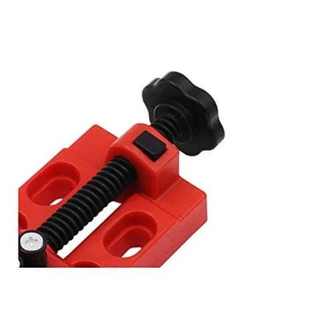 Close-up of Heavy Duty Table Vise Mounting Fixture for Woodworking and Carving Holds Regular and Irregular Shapes Tight Bench Clamp