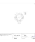 Technical drawing of Single Cone Tapered Roller Bearing for Radial and Axial Load Support, steel, 1.5000 inch ID, 0.4690 inch width, front view