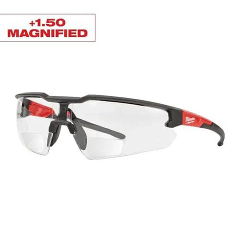 Daily Driver Bifocal Safety Glasses Featuring Plus One Point Five Diopter Lenses With Clear Anti Scratch Coating For Rough Weekend Builds And Crisp Extended Sightlines