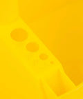 Stacker Small Parts Organizer For 5 Gallon Buckets With Four Compartments Nests Four Deep In Most 5 Gallon Buckets Molded Center Handle Bright Yellow Today showing drill-bit size markings.