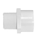 3/4 Inch White 2-Way SCH40 PVC Male Adapter Pipe Fittings