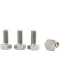 10 Piece Pure Titanium TA2 GR2 Metric Hex Socket Cap Screws M12X140 tough corrosion proof heavy duty bolts visible in close-up.