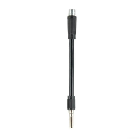 Flexible Shaft Screwdriver Extension 5.1 Inch Hex Shank For Tight Spots And Weird Angles, black bendable shaft for easy access to hard-to-reach screws.