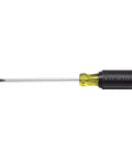 Quarter Inch Cabinet Tip Screwdriver With Narrow Blade For Recessed Fasteners Cushioned Grip Handle For Extra Torque Heavy Duty 6 Inch Length