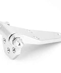 Cast Zinc Alloy Heavy Duty Hinge With 270 Degree Rotation for cabinets and closets, industrial use, shown at angle.