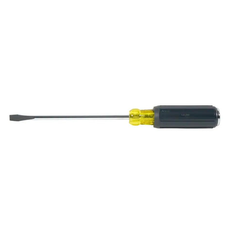 Keystone Demolition Screwdriver 5 16 Inch, 7 Inch Shank with plated cap and full-length metal blade for heavy-duty tasks.