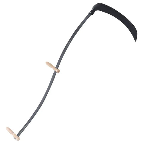 No Fuss Yard Work With A Scythe Featuring Grinding Stone Durable Steel Blade And Wooden Grips 57.1 Inch Snath For Smooth Cuts
