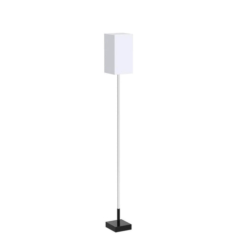 Tall Floor Lamp With Linen Shade For Living Room And Bedroom - Modern Standing Light, Safe And Sturdy Base