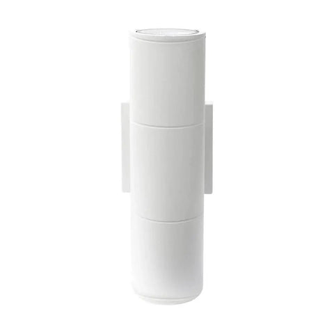 Two Light Outdoor LED Up And Down Wall Sconce 20W 120-277V White Finish Large Outdoor Wall Light for exterior use