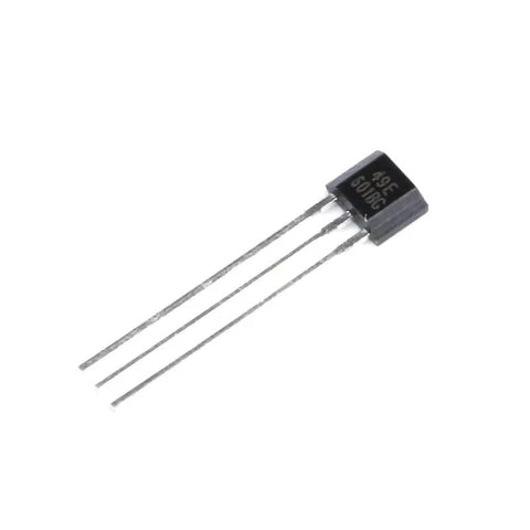 40 Piece Hall Effect Sensor Set With Pro Grade 49E S49E SS49E OH49E Linear Hall Elements, 3 Pin TO92S Package, side view