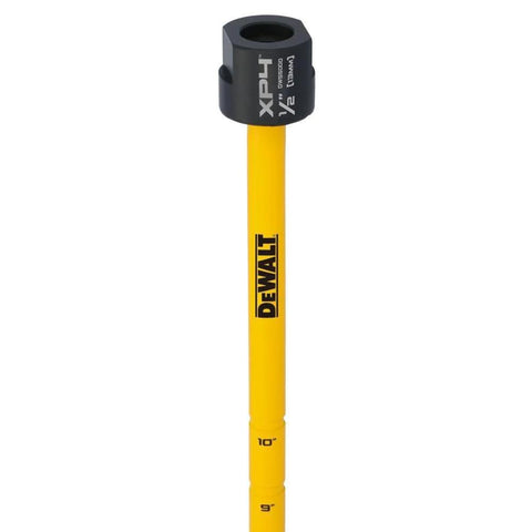 DEWALT diamond core drill bit for concrete, 1/2 in x 14 in, yellow body