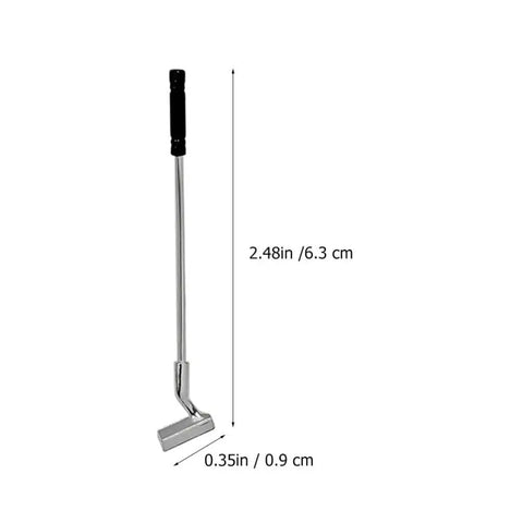 One To Twelve Scale Mini Golf Set For Dollhouse With Alloy Golf Clubs And Balls Realistic Golfing Accessories, single alloy club