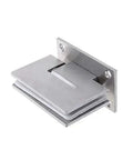 Zero Hassle Heavy Duty Self Closing Shower Door Hinge For Toughened Glass Bathroom Hardware Black Steel Wall Mount Auto Close 8 To 12MM Thick Rust Resistant 58MM Screw Spacing Smooth Daily Grind Built Badass side view